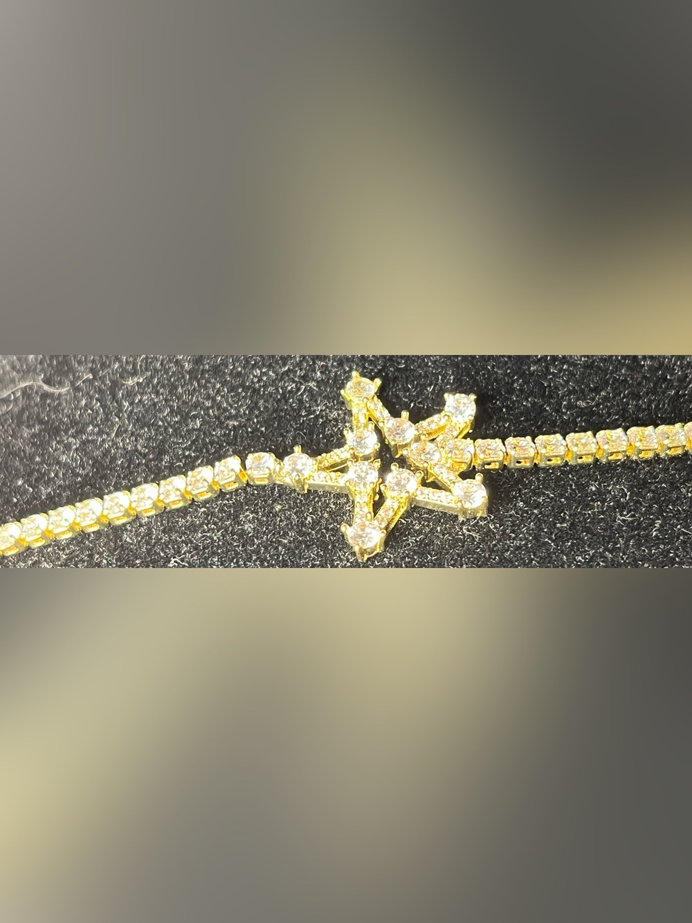 Sparkling Goldtone bracelet with AAA Quality CZs NWOT